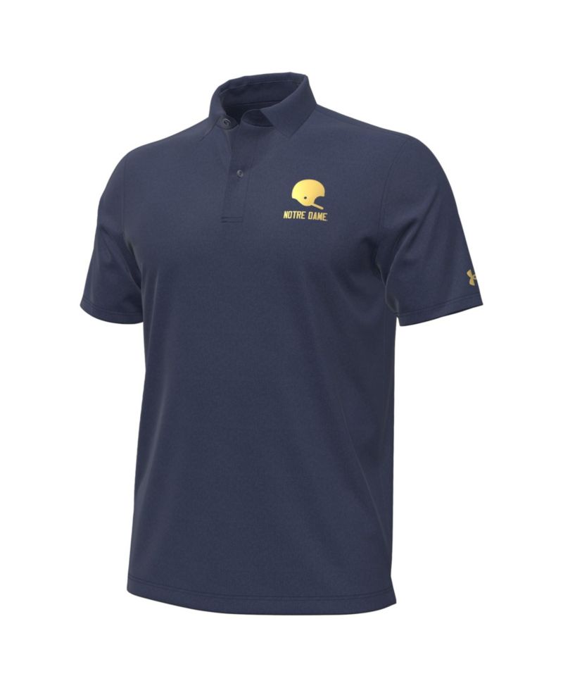 Men's Washed Navy Notre Dame Fighting Irish 2026 Shamrock Series Performance Playoff Polo