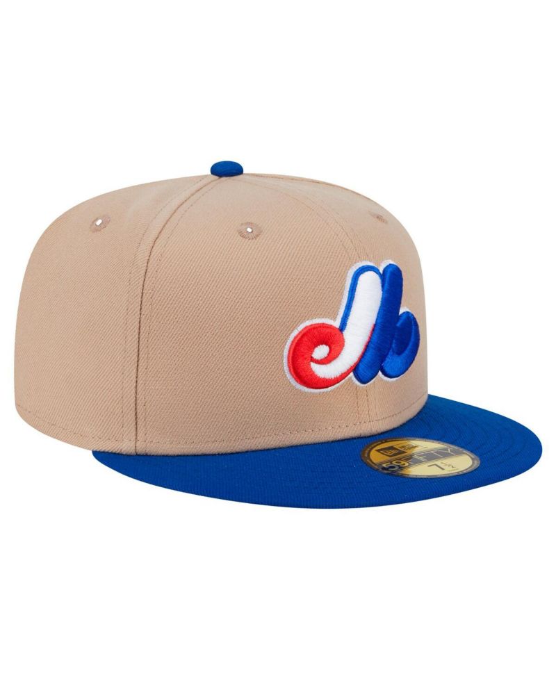 Men's Khaki Montreal Expos 59FIFTY Fitted Hat
