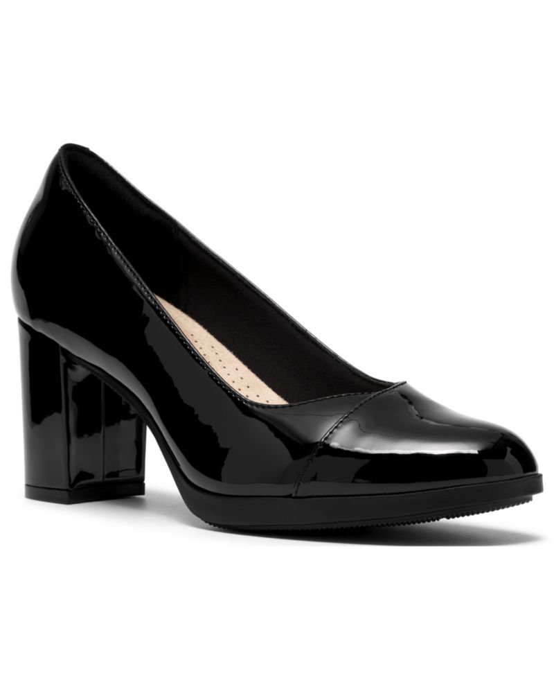 Women's Bayla Rae Block-Heel Round-Toe Comfort Pumps