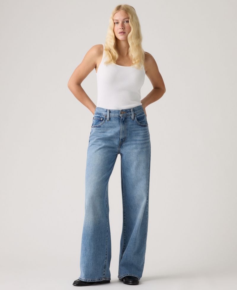Premium Women's Cinch High-Rise Wide-Leg Jeans