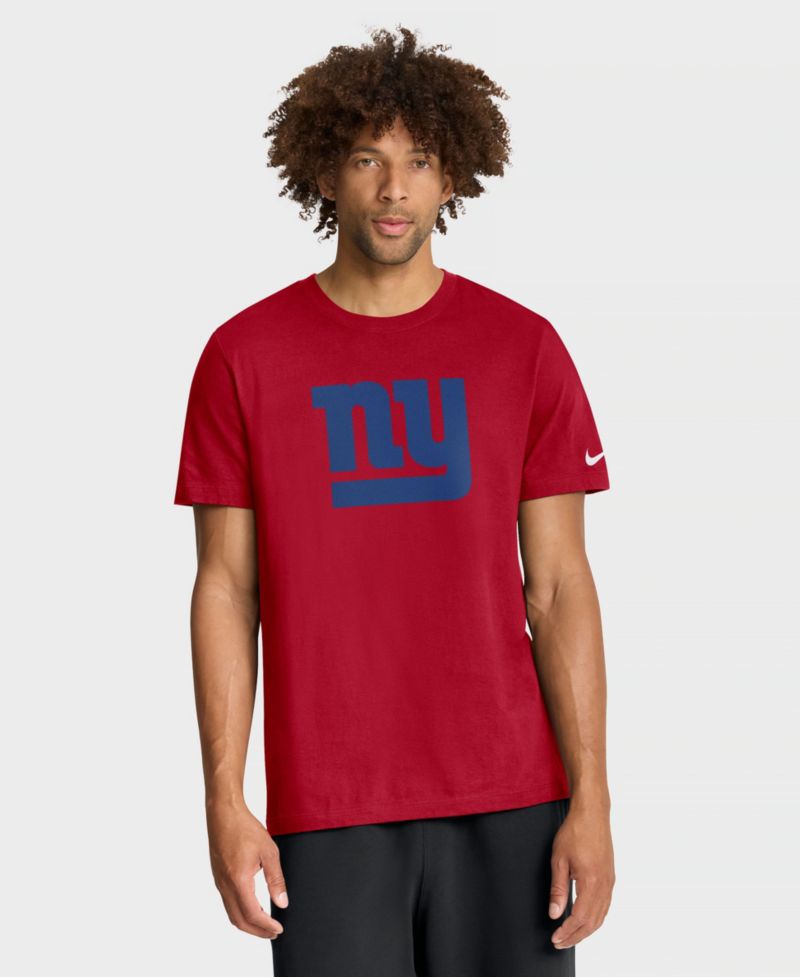 Men's Red New York Giants Essential Logo T-Shirt