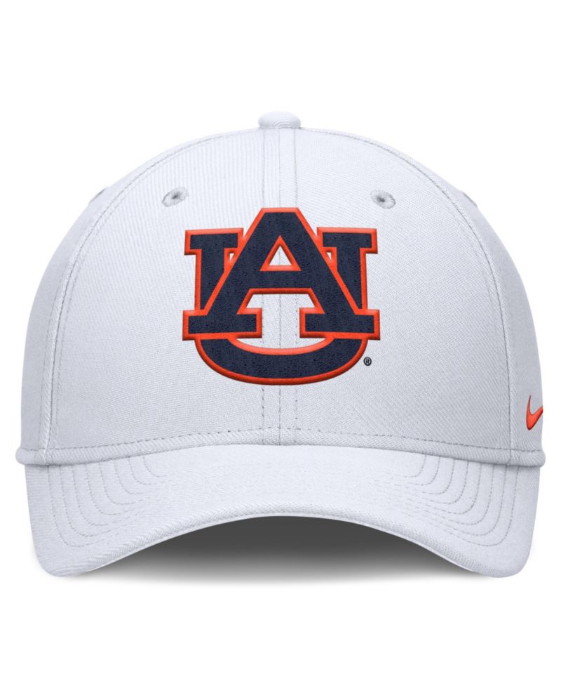 Men's White Auburn Tigers Rise Swoosh Dri-FIT Flex Hat