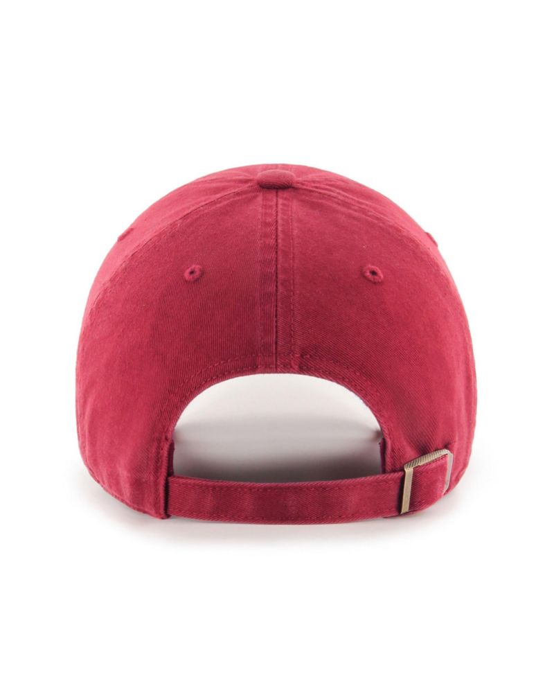 Men's and Women's '47 Dark Red New York Knicks Color Pack Clean Up Adjustable Hat