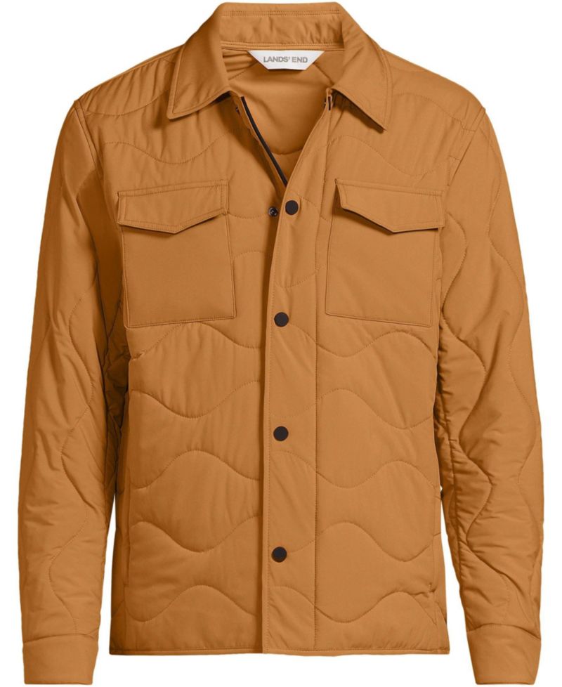 Men's Quilted Insulated Shirt Jacket