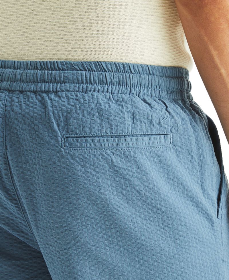 Men's Seersucker Drawstring 9.5" Shorts