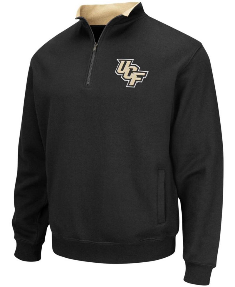 Men's Black UCF Knights Tortugas Logo Quarter-Zip Pullover Jacket