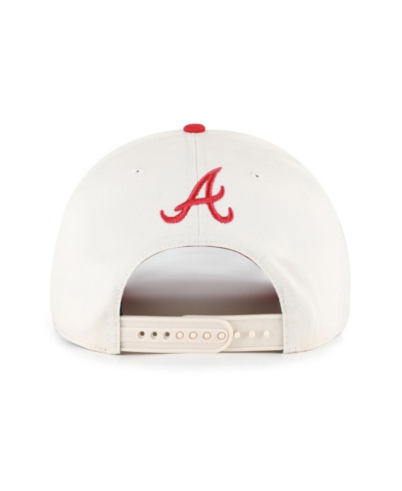 Men's and Women's Natural/Red Atlanta Braves Rope Script Hitch Adjustable Hat