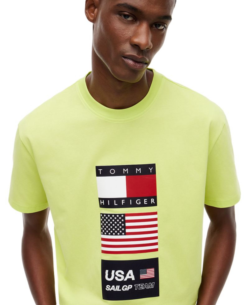 x U.S. SailGP Men's Flag Crewneck T-Shirt