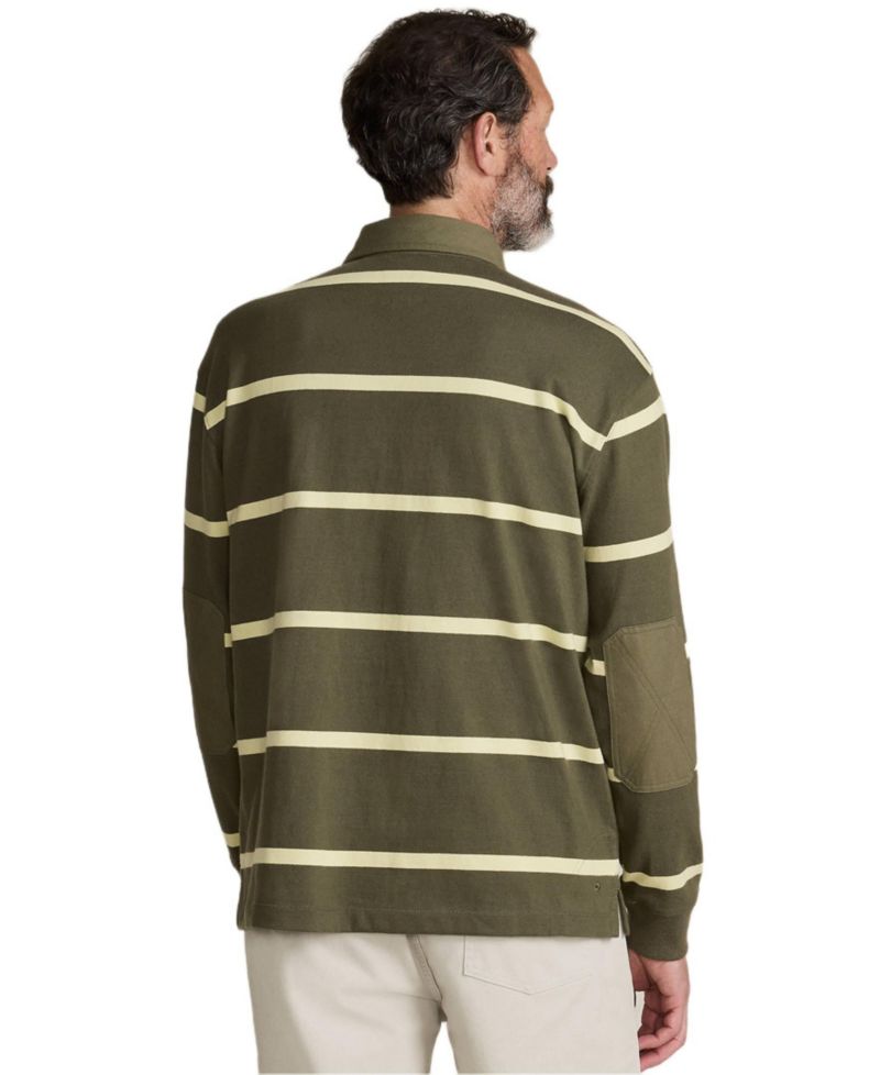 Men's Long Sleeve Rugged Rugby Polo