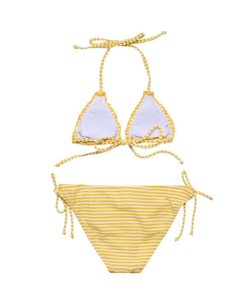 Big Girls Sunshine Stripe Teen Triangle Bikini