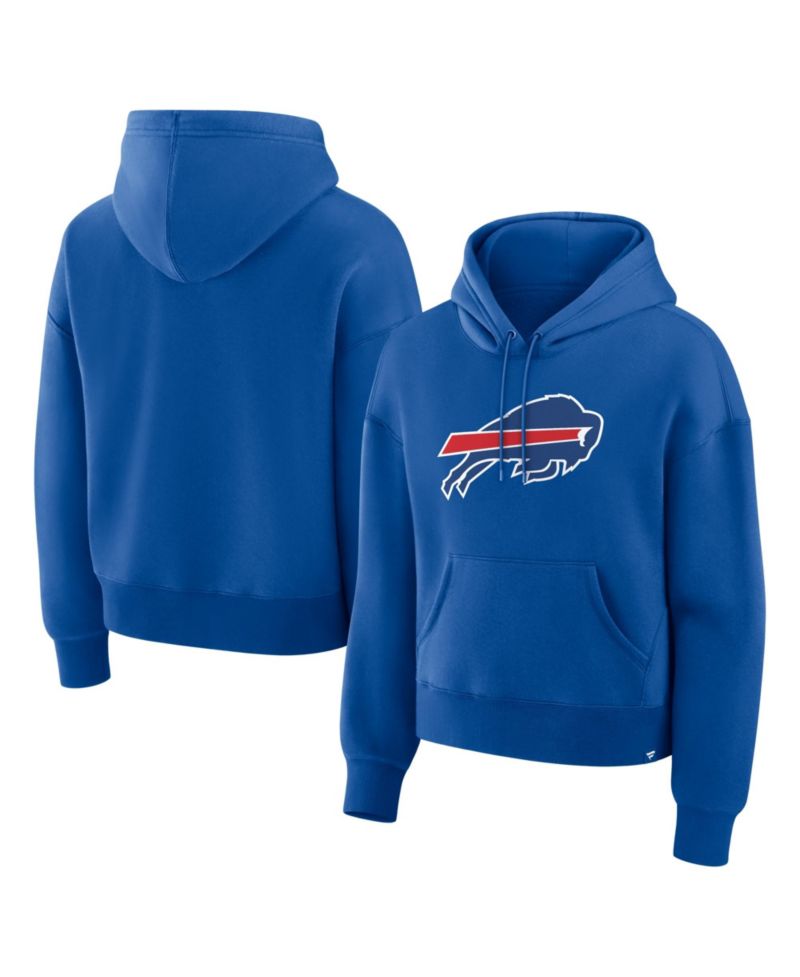 Women's Buffalo Bills Essential Legacy Pullover Long-Sleeve Cotton-Blend Fleece Hoodie