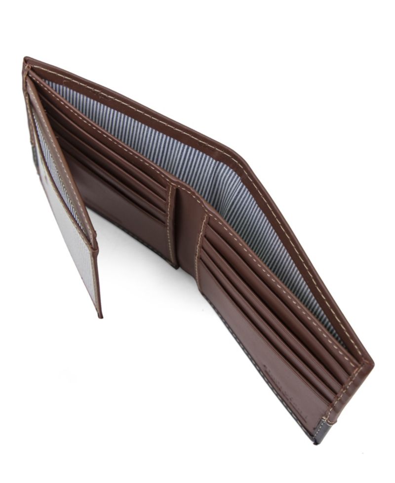 Men's Hunter Leather Two-Tone Passcase Commuter Wallet