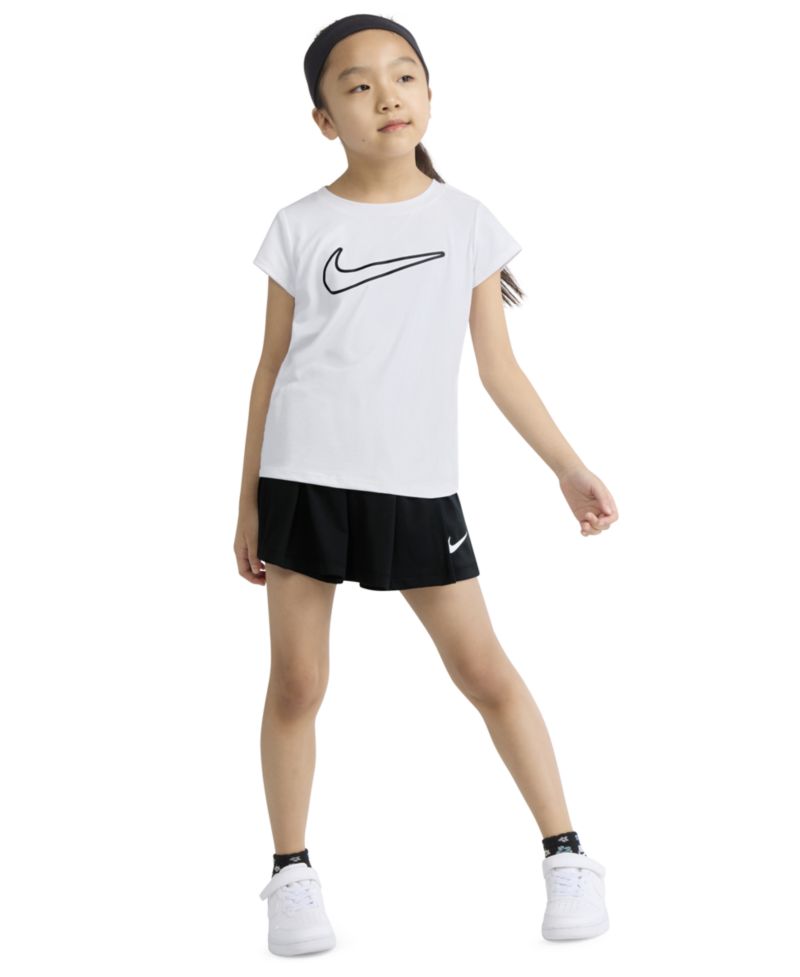 Girls' 2T-6X All Day Play Short-Sleeve T-Shirt and Skort, 2-Piece Set