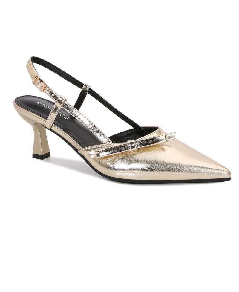 Women's Cornelia Bow Accented Patent Slingback Heels
