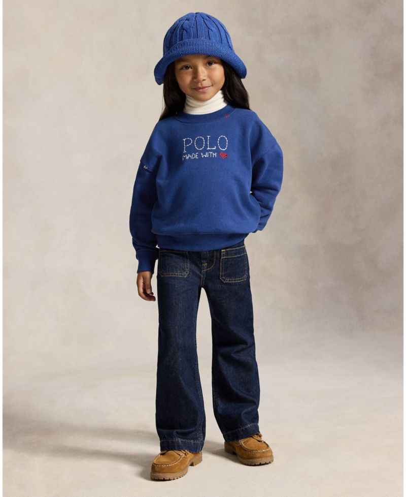Girls' 2T-6X Logo Fleece Sweatshirt