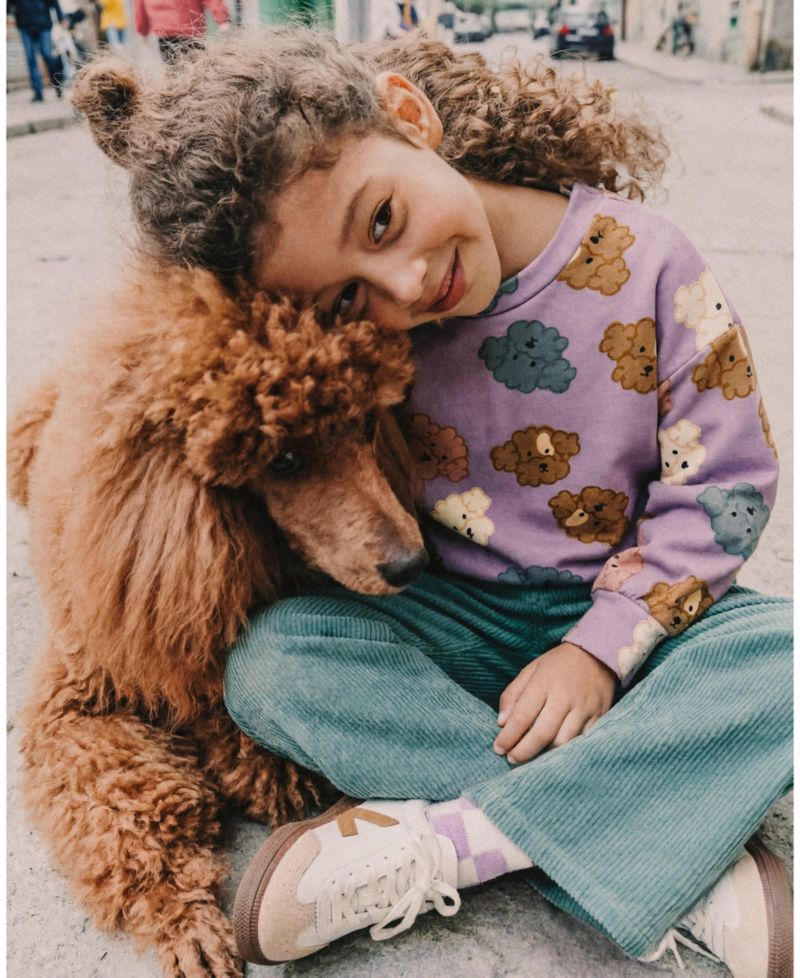 Little and Big Girl (6-12) Printed Sweatshirt
