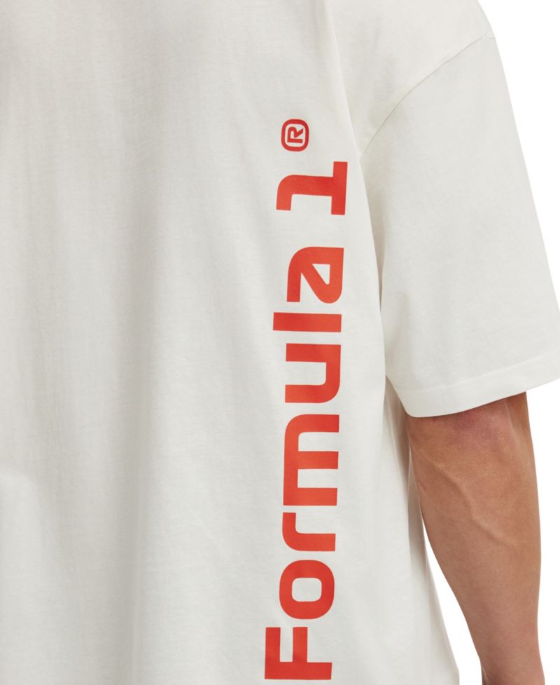 Men's Cropped Modern-Fit License T-Shirt