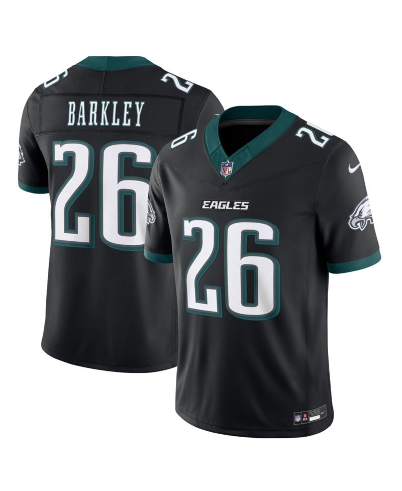 Men's Saquon Barkley Black Philadelphia Eagles Alternate Vapor F.U.S.E. Stitched Limited Jersey