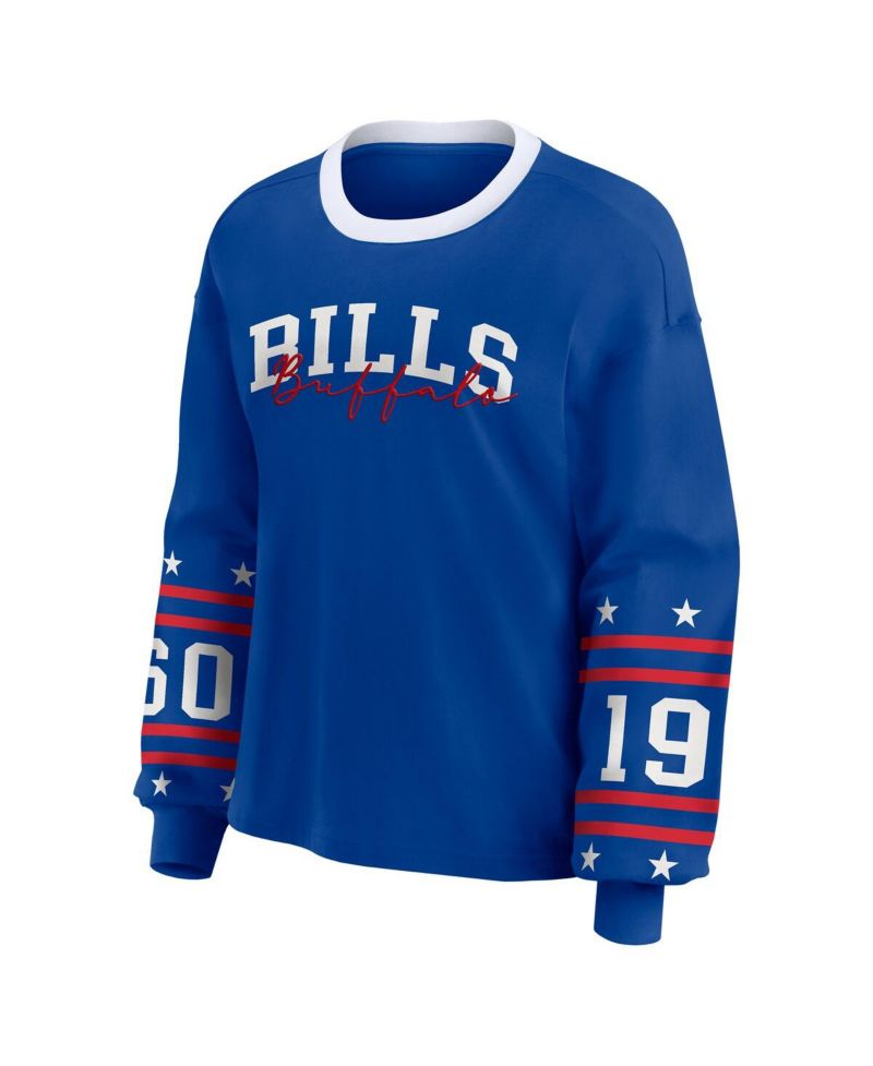 Women's Royal Buffalo Bills Sport Long-Sleeve T-Shirt