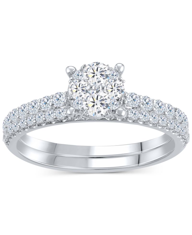 Diamond Classic Style Bridal Set (3/4 ct. t.w) in 14k White Gold