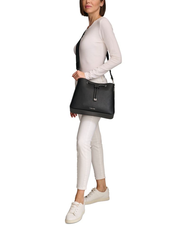 Fay Drawstring Hobo with Adjustable Web Strap