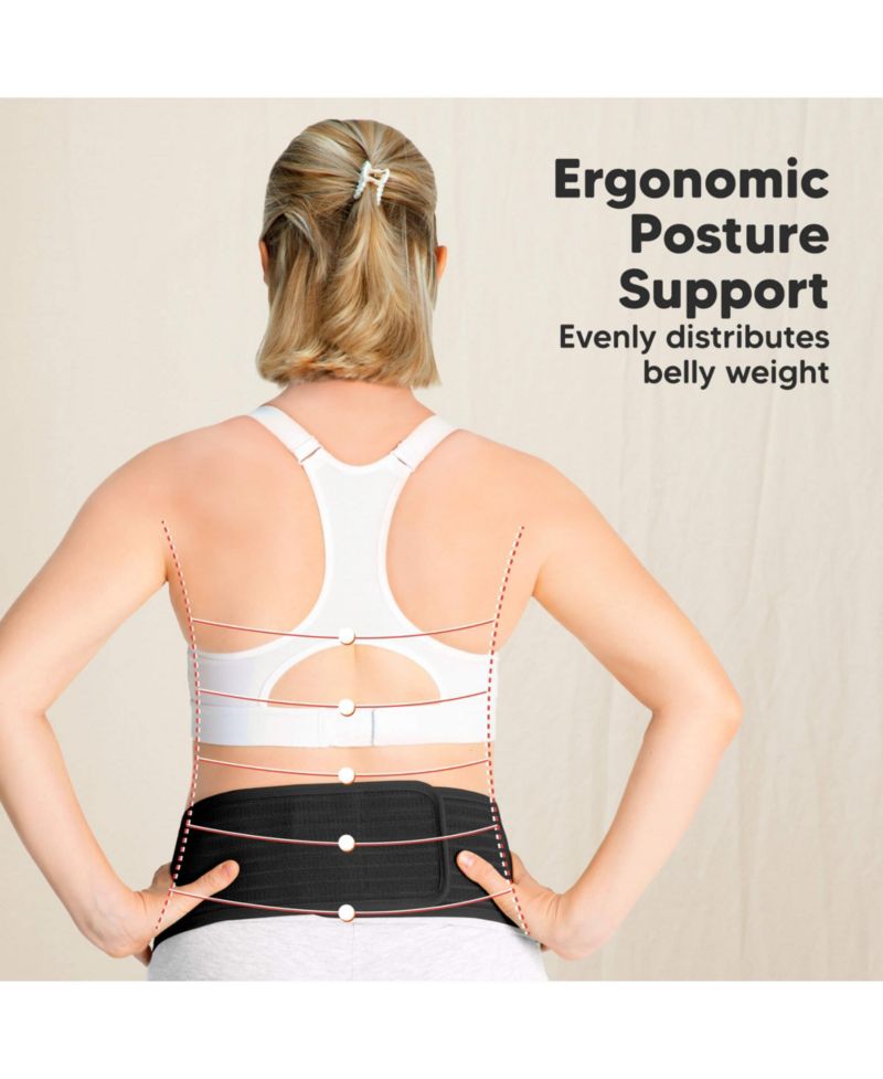 Maternity 2-Pack Ease Belly Band for Pregnancy, Soft & Breathable Pregnancy Belly Support Belt
