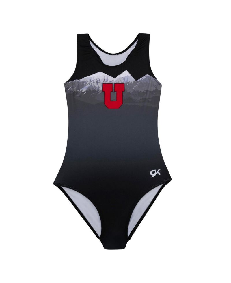Big Boy's and Girl's Black Utah Utes Elite Replica Leotard