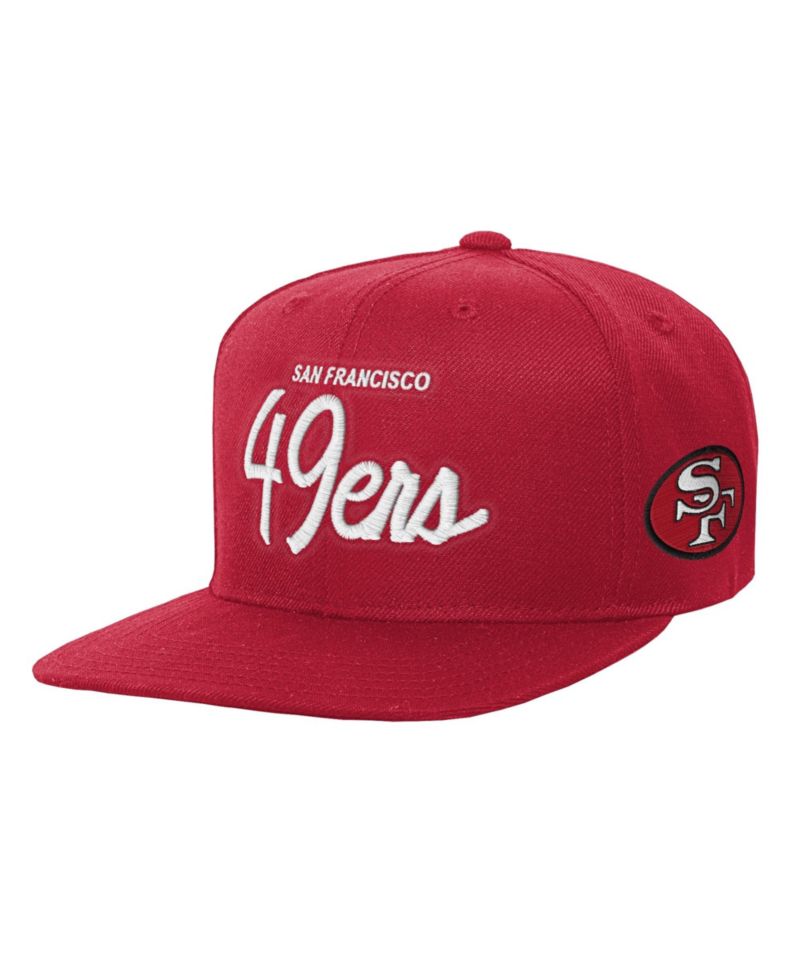Big Boys and Girls Scarlet San Francisco 49ers Head Coach Flat Brim Snapback Hat