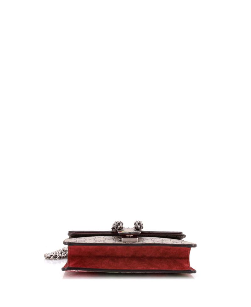 Mini Dionysus Bag Blooms Print GG Coated Canvas