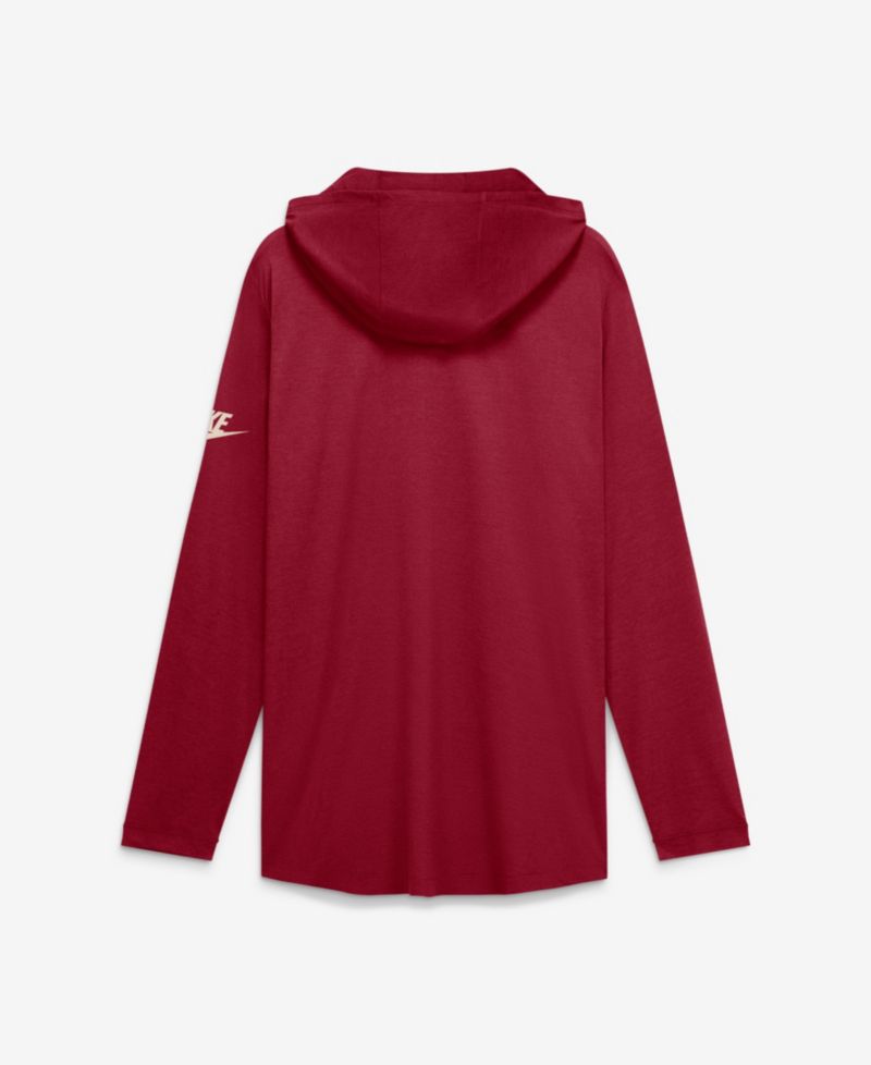 Men's Cardinal USC Trojans Legacy Arch Tri-Blend Long Sleeve Hooded T-Shirt