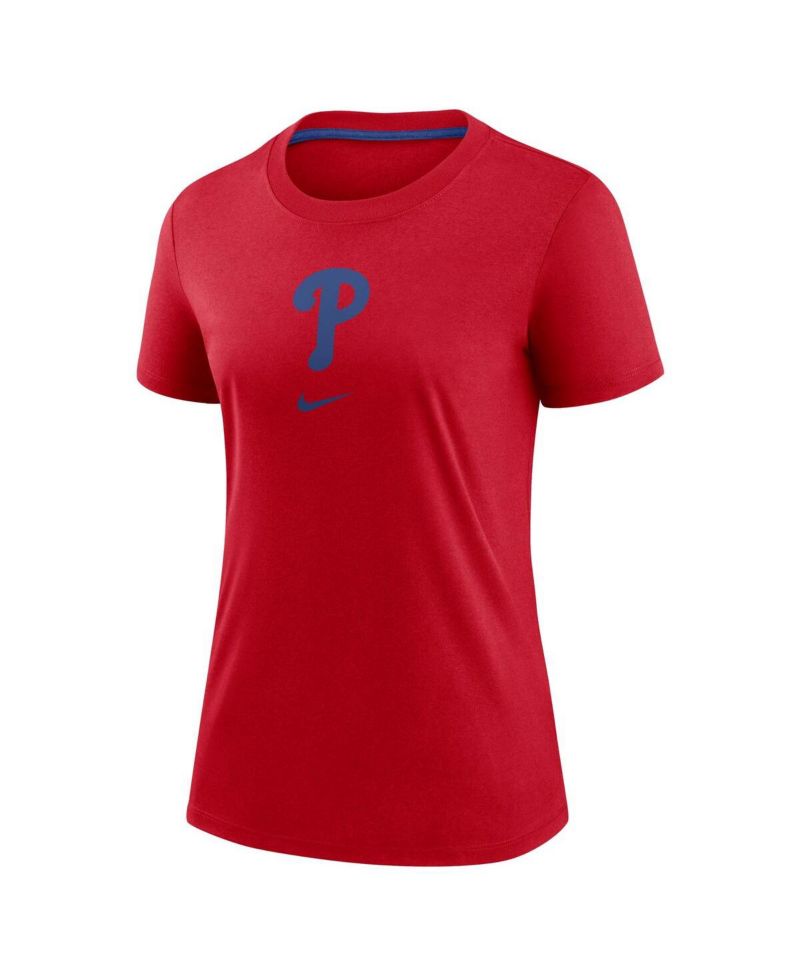 Women's Red Philadelphia Phillies Authentic Collection Early Work Tri-Blend T-Shirt