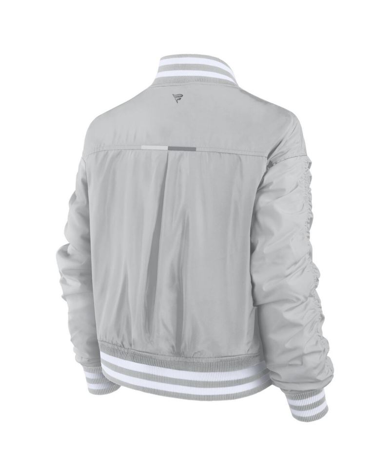 Women's Gray Detroit Lions Elements Wave Full-Snap Jacket