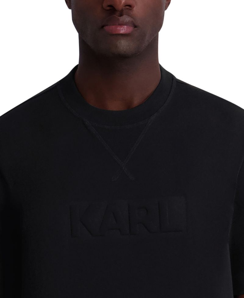 Men's Embossed Karl Logo Cotton T-Shirt