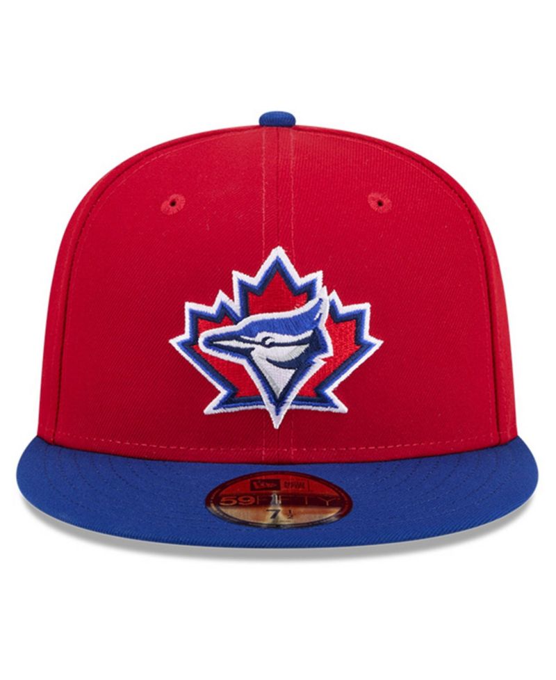 Men's Red/Royal Toronto Blue Jays 2026 Canada Day 59FIFTY Fitted Hat