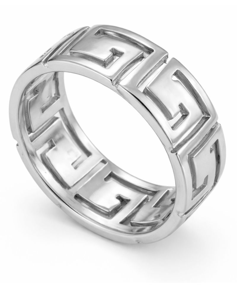 Women's Greek Key Band Ring