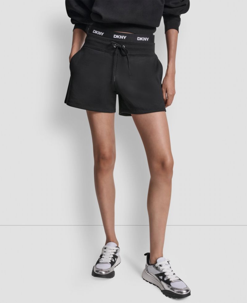 Women's High-Rise Logo Elastic Waistband Shorts