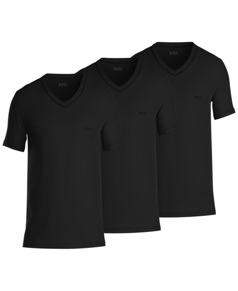 Men's 3-Pack Classic Solid V-Neck T-Shirts