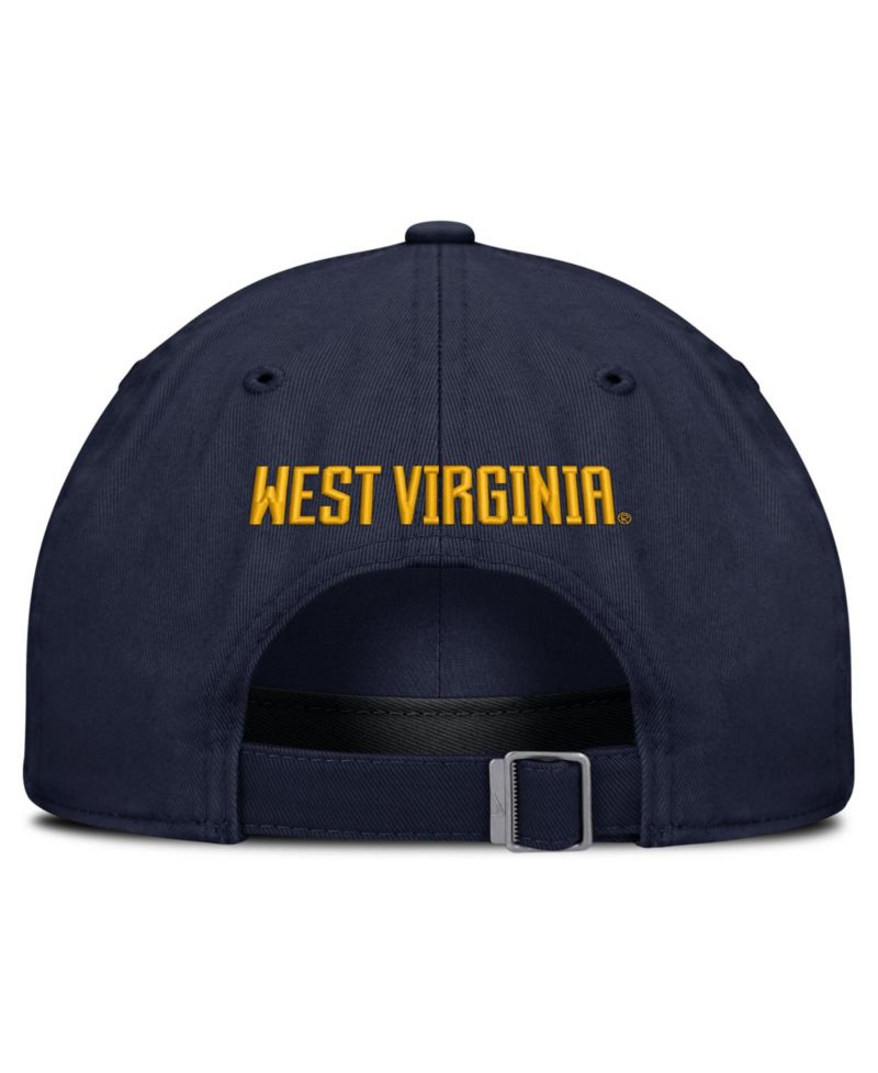 Men's and Women's Navy West Virginia Mountaineers 2026 Sideline Club Adjustable Hat