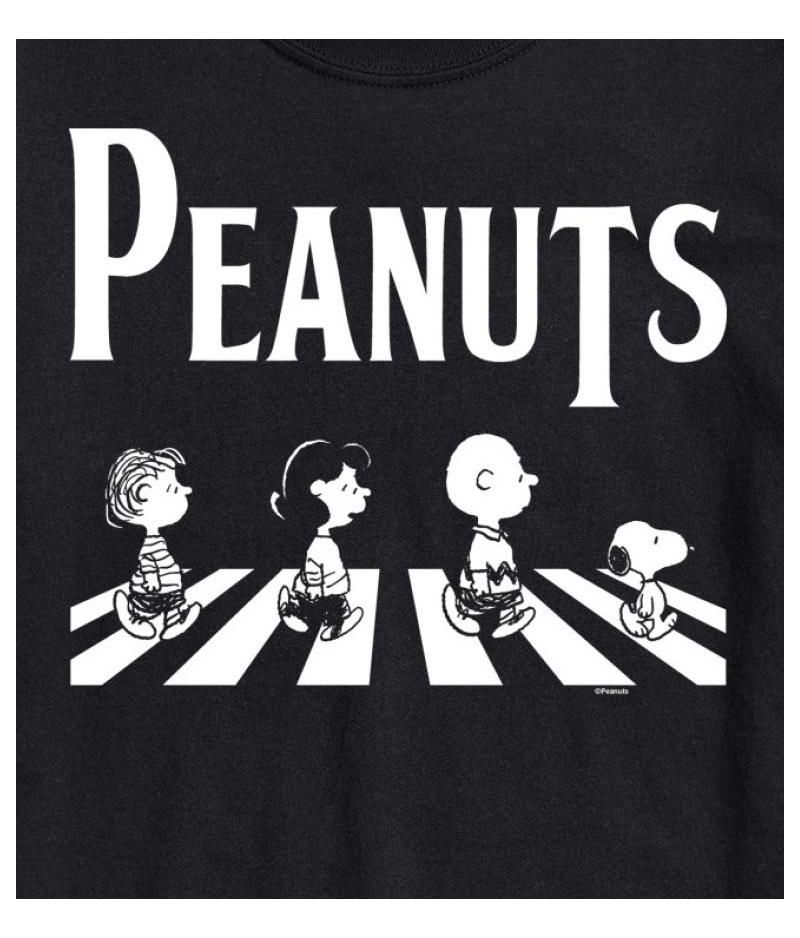 Hybrid Apparel Peanuts Crossing Road Mens Short Sleeve Tee