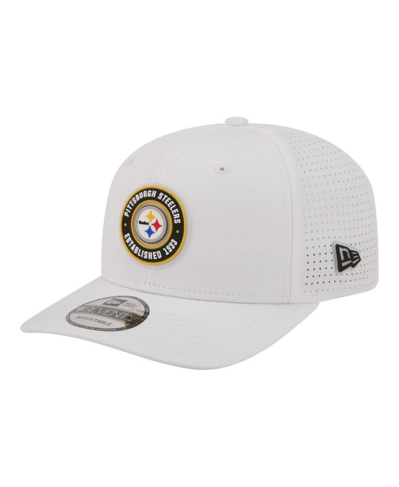 Men's White Pittsburgh Steelers COOLERA 9SEVENTY Adjustable Hat