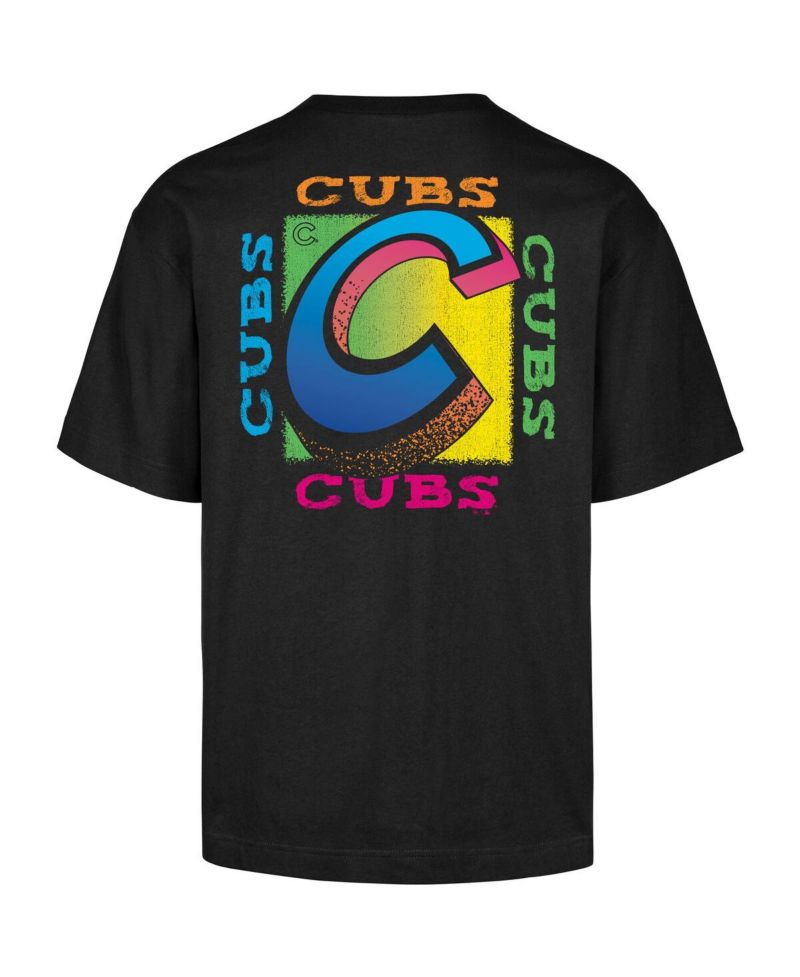 Men's Black Chicago Cubs Sundale Foundation T-Shirt