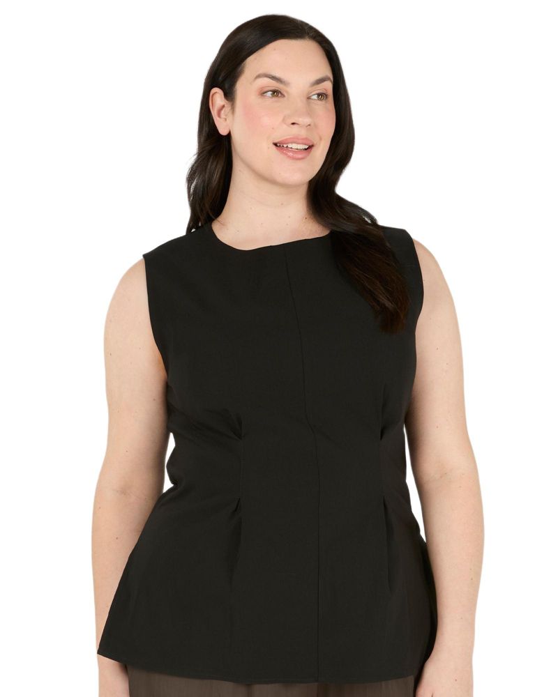 Women's Hallie High-Neck Sleeveless Peplum Top