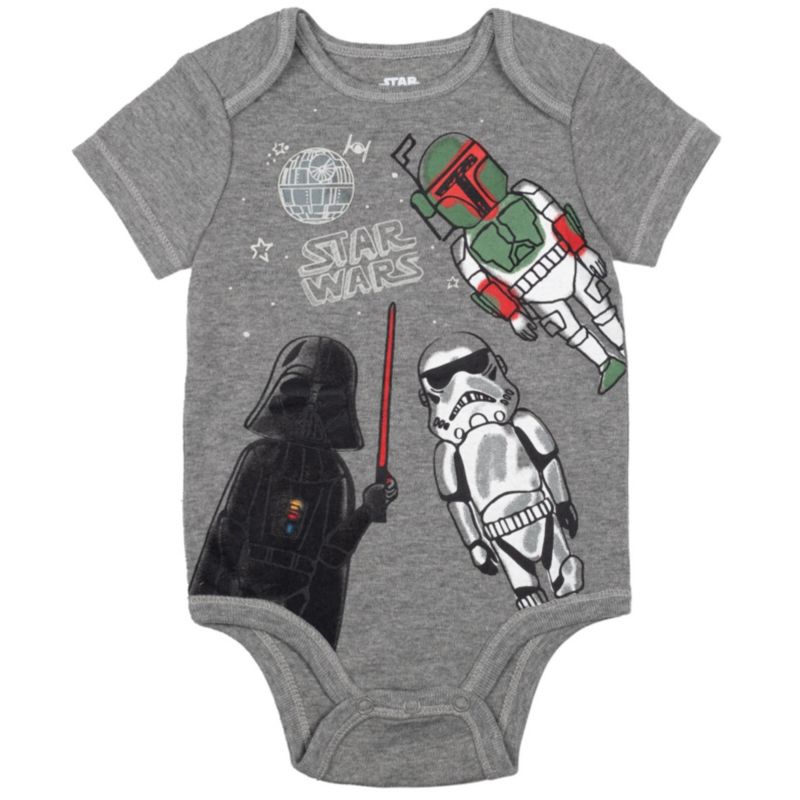 Baby Boys (0-24 Months) 5-Pack Chewbacca Short-Sleeve Bodysuits