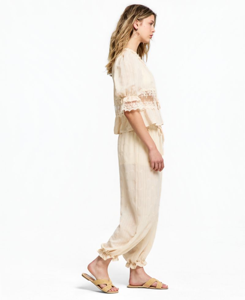 Women's Embroidered Balloon Pants