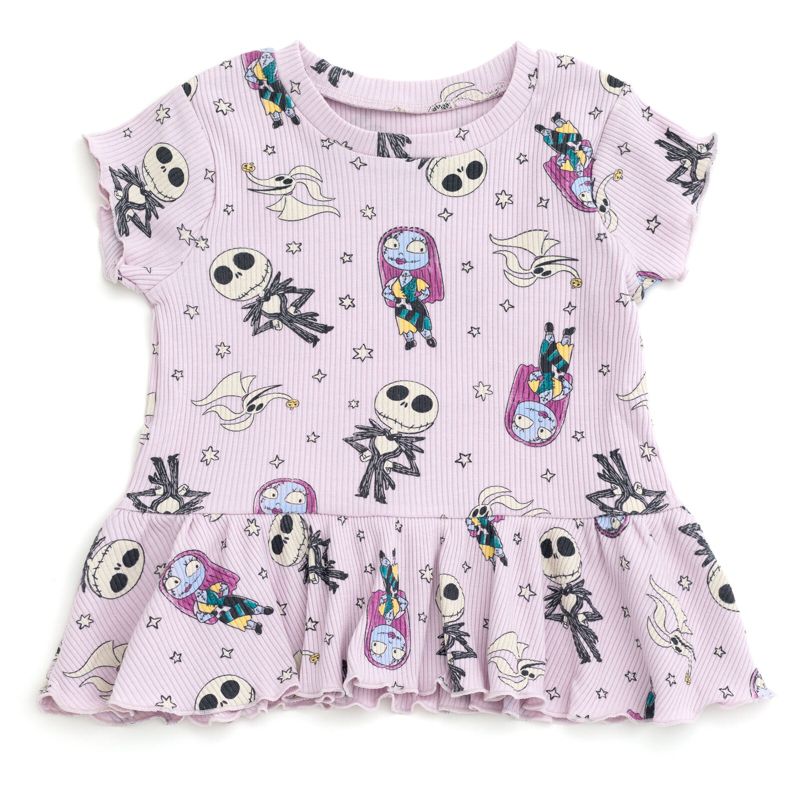 Little Girls 2-Piece T-Shirt and Bike Shorts Set