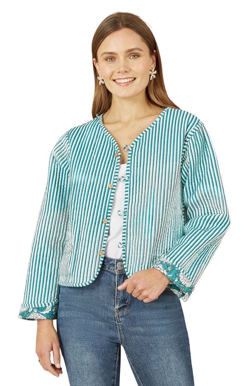 Women's Floral Patchwork Reversible Jacket