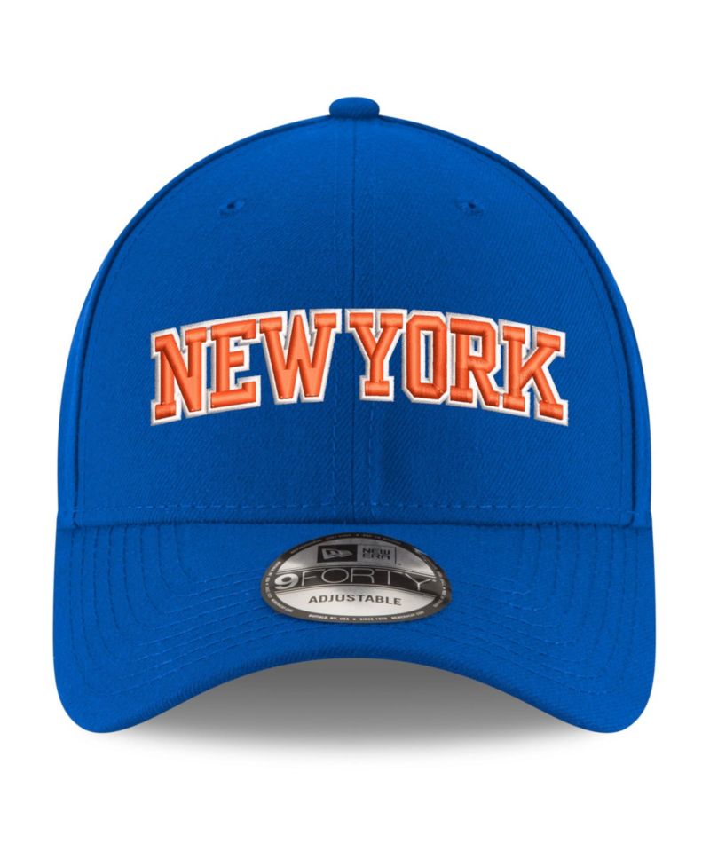 Big Boys and Girls Blue New York Knicks Wordmark Adjustable Hat