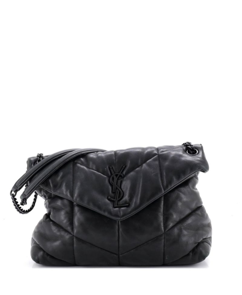 Medium Loulou Puffer Shoulder Bag Quilted Leather