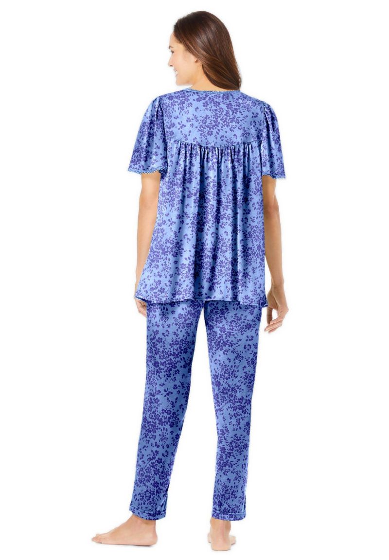 Plus Size Only Necessities Silky 2-Piece PJ Set