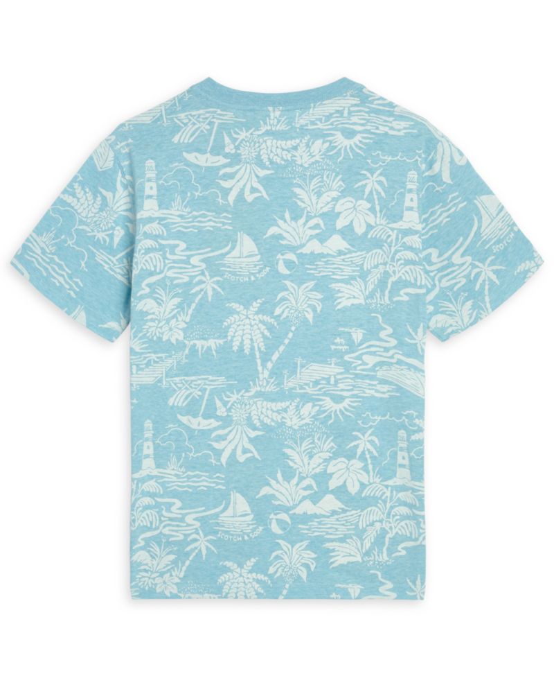 Boys' 4-7 Crewneck Printed T-Shirt